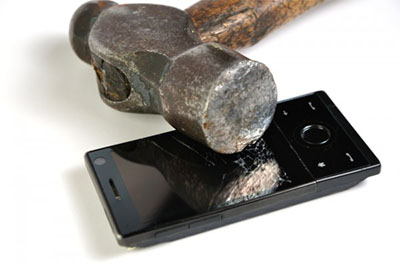 hammer the phone